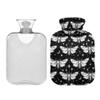 1 L Hot Water Bottle Butterfly and Stars Hot Water Bottle with Cover Soft Velvet Hot Water Bag for Pain Relief Small Hot Water Bottle for Kids Adult view 2