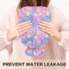1 L Hot Water Bottle Space Pastel Heart Shaped Planets Hot Water Bottle with Cover Soft Velvet Hot Water Bag for Pain Relief Small Hot Water Bottle for Kids Adult view 4