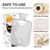 1 L Hot Water Bottle Cat with Orange Night Sky Moon Hot Water Bottle with Cover Soft Velvet Hot Water Bag for Pain Relief Small Hot Water Bottle for Kids Adult view 3