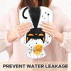 1 L Hot Water Bottle Cat with Orange Night Sky Moon Hot Water Bottle with Cover Soft Velvet Hot Water Bag for Pain Relief Small Hot Water Bottle for Kids Adult view 4