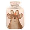 1 L Hot Water Bottle Capybara Orange Hot Water Bottle with Cover Soft Velvet Hot Water Bag for Pain Relief Small Hot Water Bottle for Kids Adult view 1