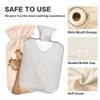 1 L Hot Water Bottle Capybara Orange Hot Water Bottle with Cover Soft Velvet Hot Water Bag for Pain Relief Small Hot Water Bottle for Kids Adult view 3