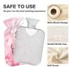 2 L Hot Water Bottle Butterfly and Cherry Blossoms Hot Water Bottle with Cover Soft Velvet Hot Water Bag for Pain Relief Hot Water Bottle for Winter Bed for Hands view 3