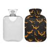 1 L Hot Water Bottle Bat Hot Water Bottle with Cover Soft Velvet Hot Water Bag for Pain Relief Small Hot Water Bottle for Kids Adult view 2