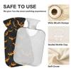 1 L Hot Water Bottle Bat Hot Water Bottle with Cover Soft Velvet Hot Water Bag for Pain Relief Small Hot Water Bottle for Kids Adult view 3