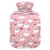 1 L Hot Water Bottle Halloween Ghosts Stars Hot Water Bottle with Cover Soft Velvet Hot Water Bag for Pain Relief Small Hot Water Bottle for Kids Adult view 1