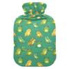 2 L Hot Water Bottle Cartoon Frogs Hot Water Bottle with Cover Soft Velvet Hot Water Bag for Pain Relief Hot Water Bottle for Winter Bed for Hands view 1