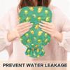 2 L Hot Water Bottle Cartoon Frogs Hot Water Bottle with Cover Soft Velvet Hot Water Bag for Pain Relief Hot Water Bottle for Winter Bed for Hands view 4