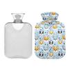 2 L Hot Water Bottle Dog Hot Water Bottle with Cover Soft Velvet Hot Water Bag for Pain Relief Hot Water Bottle for Winter Bed for Hands view 2