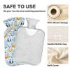 2 L Hot Water Bottle Dog Hot Water Bottle with Cover Soft Velvet Hot Water Bag for Pain Relief Hot Water Bottle for Winter Bed for Hands view 3