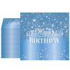 40PCS Happy Birthday Napkins Blue Happy Birthday Decorations Blue Themed Disposable Paper Napkins for Dinner Picnic Cocktail Birthday Party Supplies Decorations for Man Woman view 1