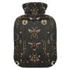 1 L Hot Water Bottle Moon and Insects Hot Water Bottle with Cover Soft Velvet Hot Water Bag for Pain Relief Small Hot Water Bottle for Kids Adult view 1