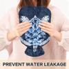 1 L Hot Water Bottle Blue and White Sea Turtle Hot Water Bottle with Cover Soft Velvet Hot Water Bag for Pain Relief Small Hot Water Bottle for Kids Adult view 4
