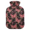 1 L Hot Water Bottle Pink Butterfly Hot Water Bottle with Cover Soft Velvet Hot Water Bag for Pain Relief Small Hot Water Bottle for Kids Adult view 1