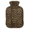 2 L Hot Water Bottle Animal Leopard Hot Water Bottle with Cover Soft Velvet Hot Water Bag for Pain Relief Hot Water Bottle for Winter Bed for Hands view 1