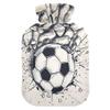 2 L Hot Water Bottle Football Wall Hot Water Bottle with Cover Soft Velvet Hot Water Bag for Pain Relief Hot Water Bottle for Winter Bed for Hands view 1