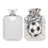 2 L Hot Water Bottle Football Wall Hot Water Bottle with Cover Soft Velvet Hot Water Bag for Pain Relief Hot Water Bottle for Winter Bed for Hands view 2