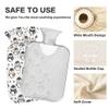 1 L Hot Water Bottle Penguin Snow Hot Water Bottle with Cover Soft Velvet Hot Water Bag for Pain Relief Small Hot Water Bottle for Kids Adult view 3