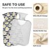 1 L Hot Water Bottle White Daisy Black Checked Hot Water Bottle with Cover Soft Velvet Hot Water Bag for Pain Relief Small Hot Water Bottle for Kids Adult view 3