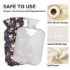 1 L Hot Water Bottle Fox Hot Water Bottle with Cover Soft Velvet Hot Water Bag for Pain Relief Small Hot Water Bottle for Kids Adult view 3