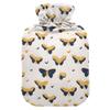 1 L Hot Water Bottle Butterfly Hot Water Bottle with Cover Soft Velvet Hot Water Bag for Pain Relief Small Hot Water Bottle for Kids Adult view 1