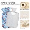 1 L Hot Water Bottle Christmas Penguin Hot Water Bottle with Cover Soft Velvet Hot Water Bag for Pain Relief Small Hot Water Bottle for Kids Adult view 3