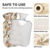 1 L Hot Water Bottle Abstract Floral Hot Water Bottle with Cover Soft Velvet Hot Water Bag for Pain Relief Small Hot Water Bottle for Kids Adult view 3