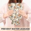 1 L Hot Water Bottle Abstract Floral Hot Water Bottle with Cover Soft Velvet Hot Water Bag for Pain Relief Small Hot Water Bottle for Kids Adult view 4