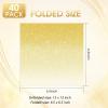 40 Pack Gold Paper Napkins - 6.5x6.5 Inches Gold Gradient Disposable Dinner Napkins for Parties, Weddings, Dinners & Holiday Decor view 2