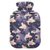2 L Hot Water Bottle Cat Moon Hot Water Bottle with Cover Soft Velvet Hot Water Bag for Pain Relief Hot Water Bottle for Winter Bed for Hands view 1