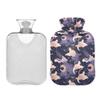 2 L Hot Water Bottle Cat Moon Hot Water Bottle with Cover Soft Velvet Hot Water Bag for Pain Relief Hot Water Bottle for Winter Bed for Hands view 2