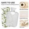 1 L Hot Water Bottle Crocodile and Book Hot Water Bottle with Cover Soft Velvet Hot Water Bag for Pain Relief Small Hot Water Bottle for Kids Adult view 3
