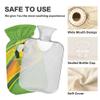1 L Hot Water Bottle Football Hot Water Bottle with Cover Soft Velvet Hot Water Bag for Pain Relief Small Hot Water Bottle for Kids Adult view 3