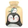1 L Hot Water Bottle Penguin Bird Hot Water Bottle with Cover Soft Velvet Hot Water Bag for Pain Relief Small Hot Water Bottle for Kids Adult view 1