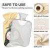 1 L Hot Water Bottle Penguin Bird Hot Water Bottle with Cover Soft Velvet Hot Water Bag for Pain Relief Small Hot Water Bottle for Kids Adult view 3