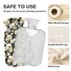 1 L Hot Water Bottle Skull White Flower Hot Water Bottle with Cover Soft Velvet Hot Water Bag for Pain Relief Small Hot Water Bottle for Kids Adult view 3