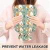 1 L Hot Water Bottle Corgi Christmas and Grass Hot Water Bottle with Cover Soft Velvet Hot Water Bag for Pain Relief Small Hot Water Bottle for Kids Adult view 4