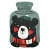 1 L Hot Water Bottle Bear Hat Hot Water Bottle with Cover Soft Velvet Hot Water Bag for Pain Relief Small Hot Water Bottle for Kids Adult view 1