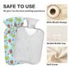 1 L Hot Water Bottle Cute Frog Hot Water Bottle with Cover Soft Velvet Hot Water Bag for Pain Relief Small Hot Water Bottle for Kids Adult view 3