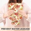 1 L Hot Water Bottle Japanese Flower Hot Water Bottle with Cover Soft Velvet Hot Water Bag for Pain Relief Small Hot Water Bottle for Kids Adult view 4