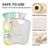 1 L Hot Water Bottle Owl on A Branch Hot Water Bottle with Cover Soft Velvet Hot Water Bag for Pain Relief Small Hot Water Bottle for Kids Adult view 3