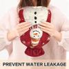 2 L Hot Water Bottle Snowman Hot Water Bottle with Cover Soft Velvet Hot Water Bag for Pain Relief Hot Water Bottle for Winter Bed for Hands view 4