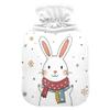 1 L Hot Water Bottle Rabbit Cute Hot Water Bottle with Cover Soft Velvet Hot Water Bag for Pain Relief Small Hot Water Bottle for Kids Adult view 1