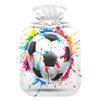 2 L Hot Water Bottle Soccer Ball Hot Water Bottle with Cover Soft Velvet Hot Water Bag for Pain Relief Hot Water Bottle for Winter Bed for Hands view 1