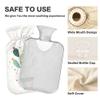 1 L Hot Water Bottle Cartoon Cactus Hot Water Bottle with Cover Soft Velvet Hot Water Bag for Pain Relief Small Hot Water Bottle for Kids Adult view 3