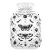 2 L Hot Water Bottle Moth and Flower Hot Water Bottle with Cover Soft Velvet Hot Water Bag for Pain Relief Hot Water Bottle for Winter Bed for Hands view 1
