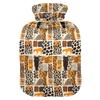 1 L Hot Water Bottle Animal Skins Leopard Zebra Tiger Hot Water Bottle with Cover Soft Velvet Hot Water Bag for Pain Relief Small Hot Water Bottle for Kids Adult view 1