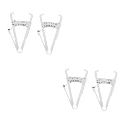 Healeved 4pcs Fat Measuring Device Caliper Digital Measuring Calipers Body Charts