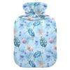 2 L Hot Water Bottle Sea Turtles Hot Water Bottle with Cover Soft Velvet Hot Water Bag for Pain Relief Hot Water Bottle for Winter Bed for Hands view 1