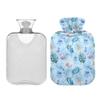 2 L Hot Water Bottle Sea Turtles Hot Water Bottle with Cover Soft Velvet Hot Water Bag for Pain Relief Hot Water Bottle for Winter Bed for Hands view 2